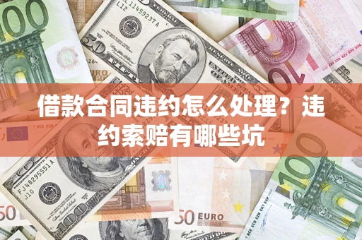 武汉借款合同违约怎么处理？违约索赔有哪些坑