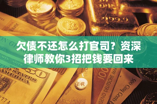 武汉欠债不还怎么打官司？资深律师教你3招把钱要回来