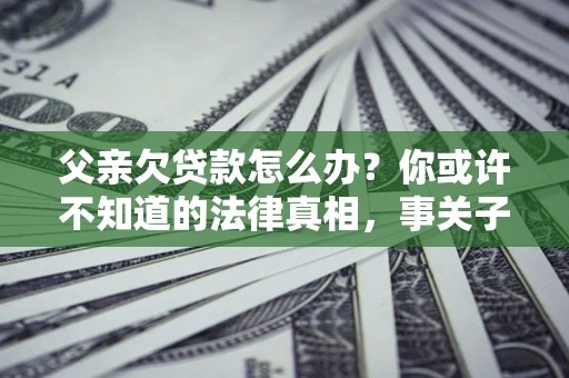 武汉父亲欠贷款怎么办？你或许不知道的法律真相，事关子女未来