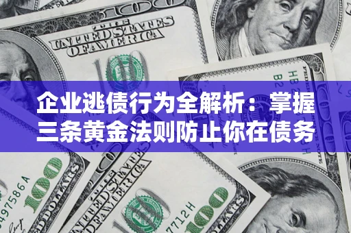 武汉企业逃债行为全解析：掌握三条黄金法则防止你在债务乱局中“踩雷”