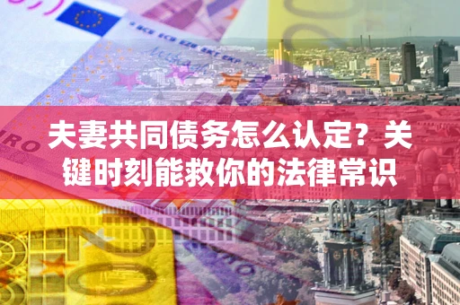 武汉夫妻共同债务怎么认定？关键时刻能救你的法律常识