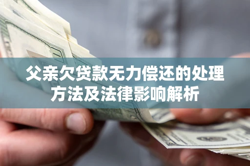 武汉父亲欠贷款无力偿还的处理方法及法律影响解析